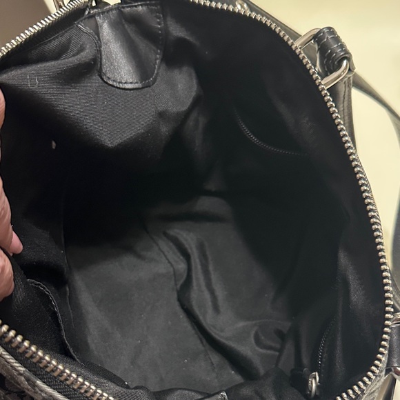 Coach Signature Legacy Molly Black and Gray Satchel. (micro “c”s) - Picture 11 of 12